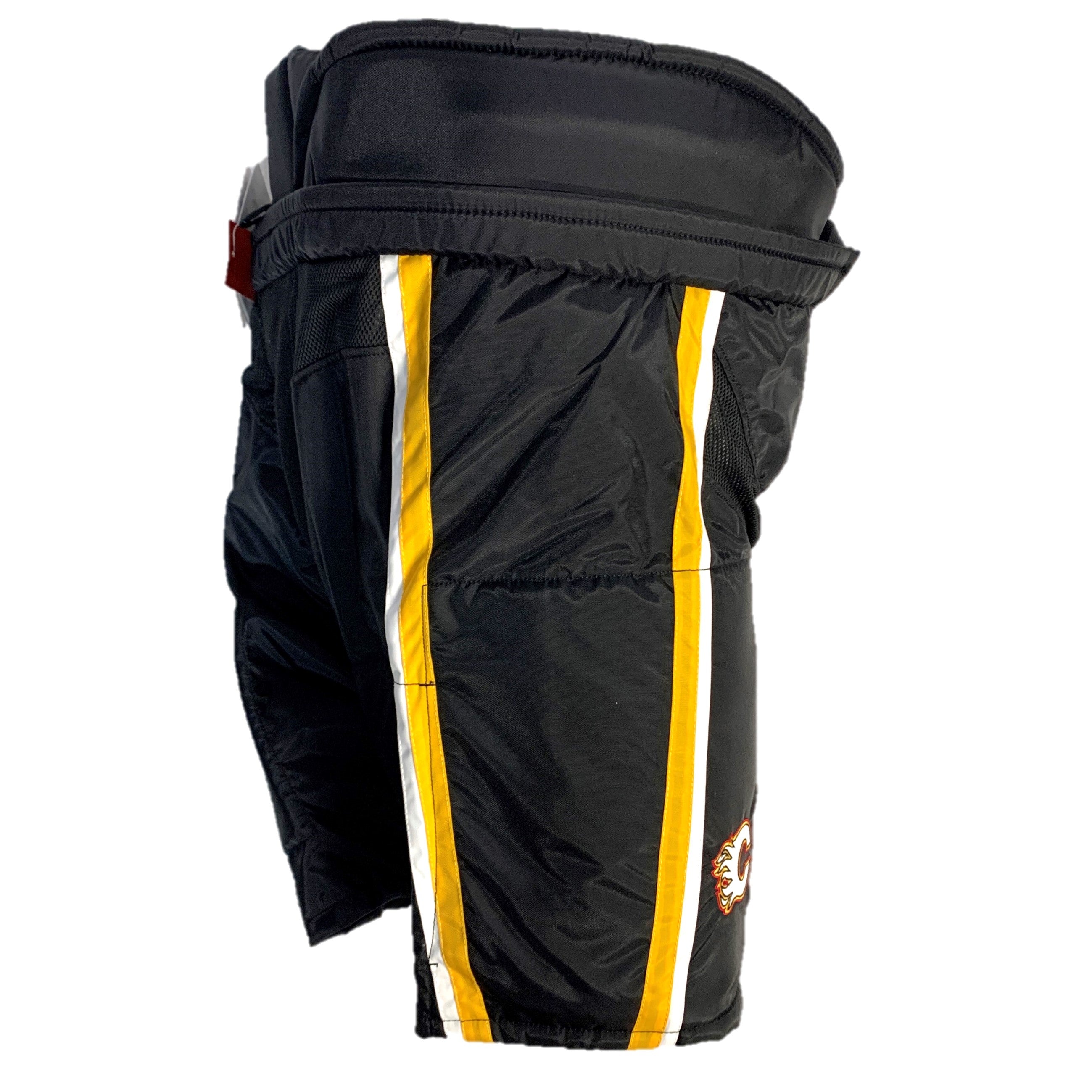 CCM HP35 - NHL Pro Stock Hockey Pants - Calgary Flames - (Black/White/Yellow)