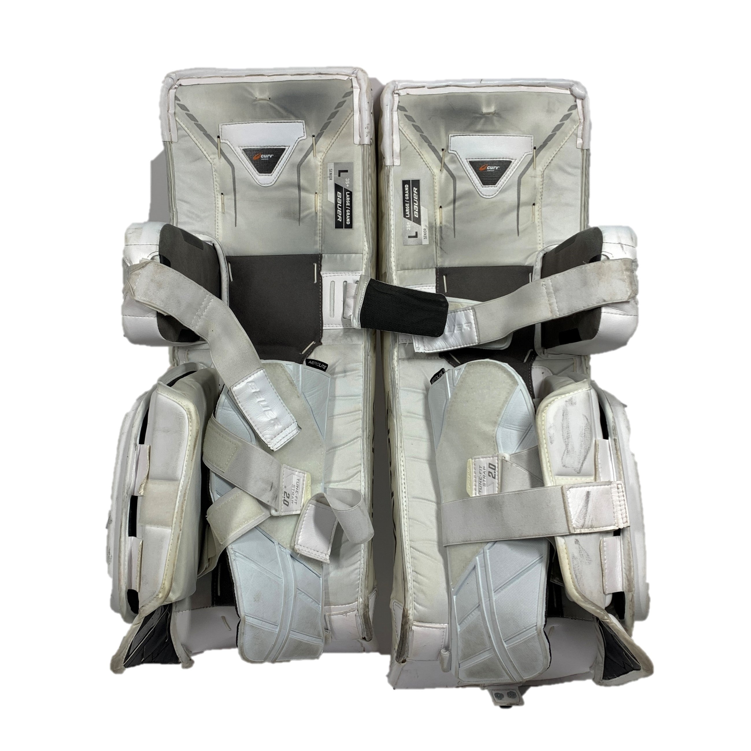 Bauer Vapor HyperLite - Pro Stock Goalie Pads (White/Silver)