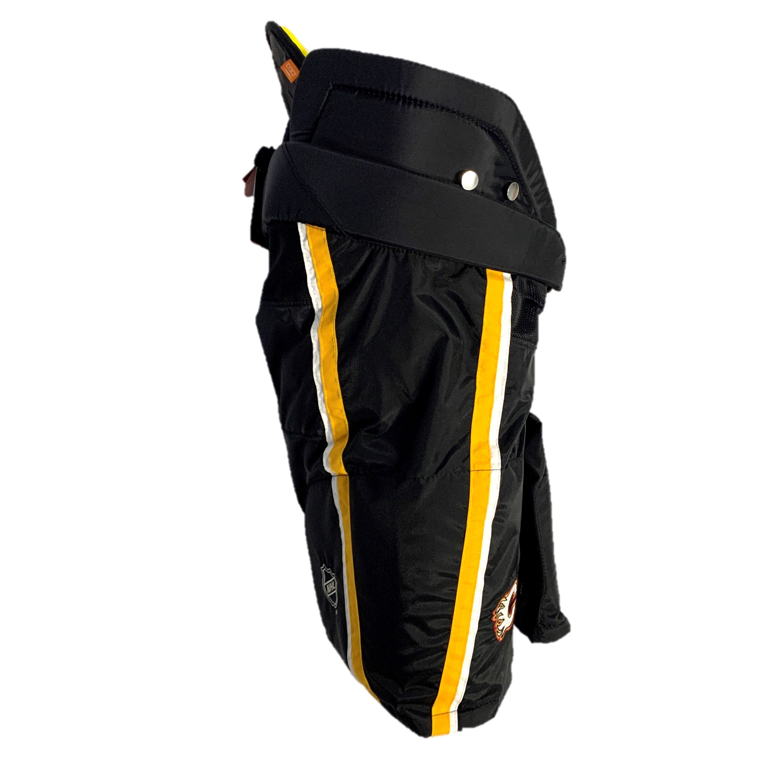 CCM HPTK - NHL Pro Stock Hockey Pants - Calgary Flames - (Black/White/Yellow)