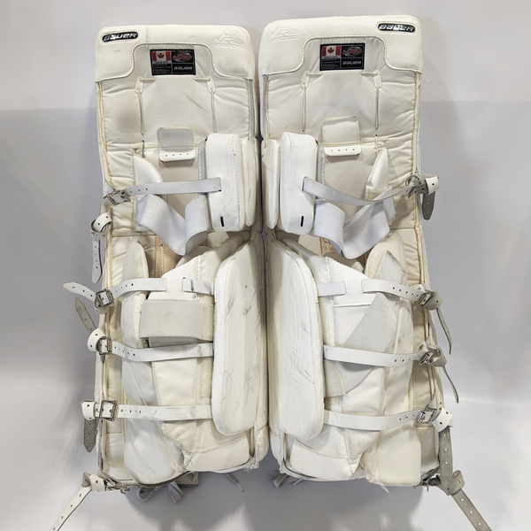 Bauer Reactor - Used Pro Stock Goalie Pads (White)