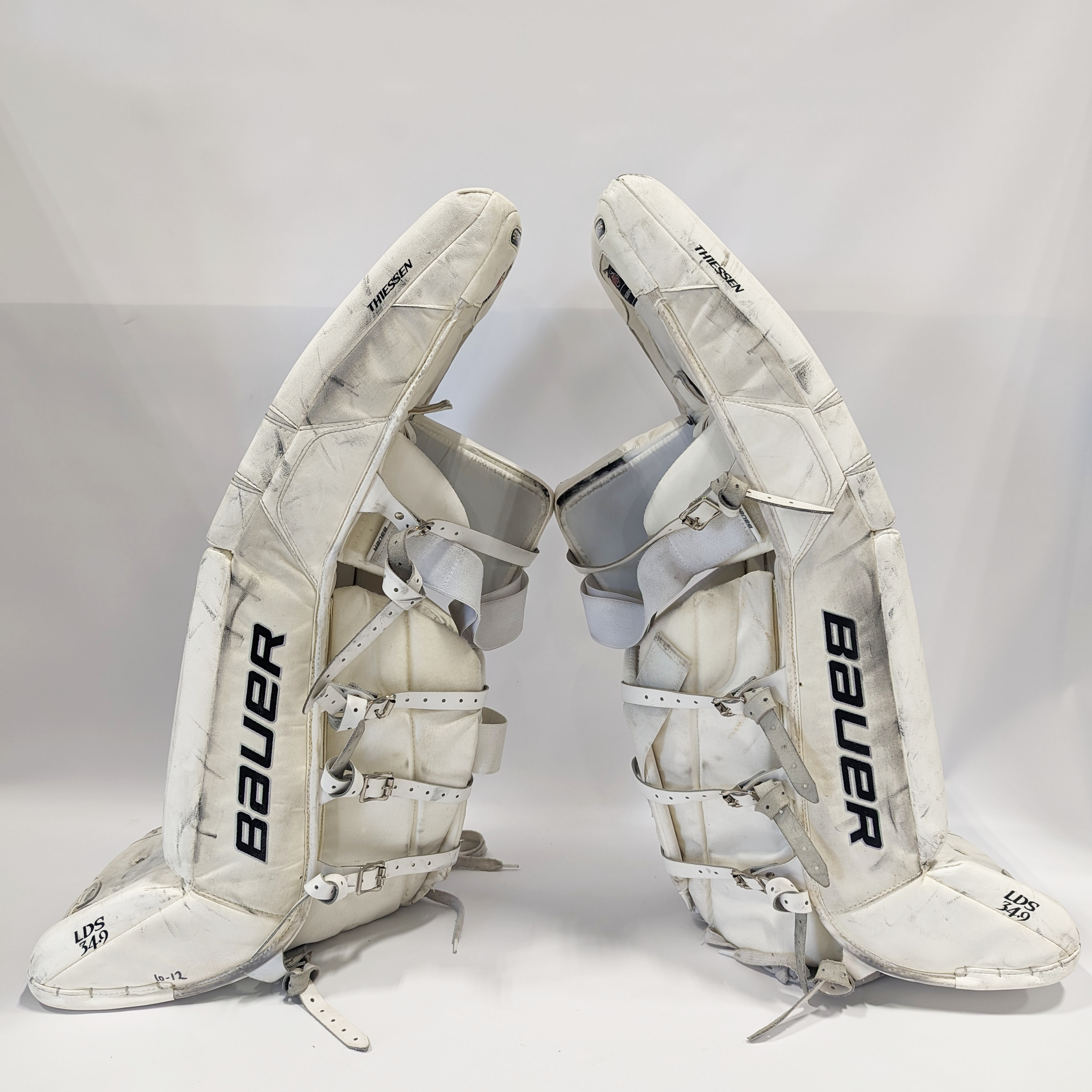 Bauer Reactor 9000 - Used Pro Stock Goalie Pads (White)