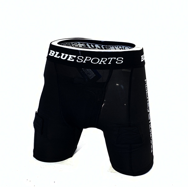 Blue Sports Junior Compression Jock Pants