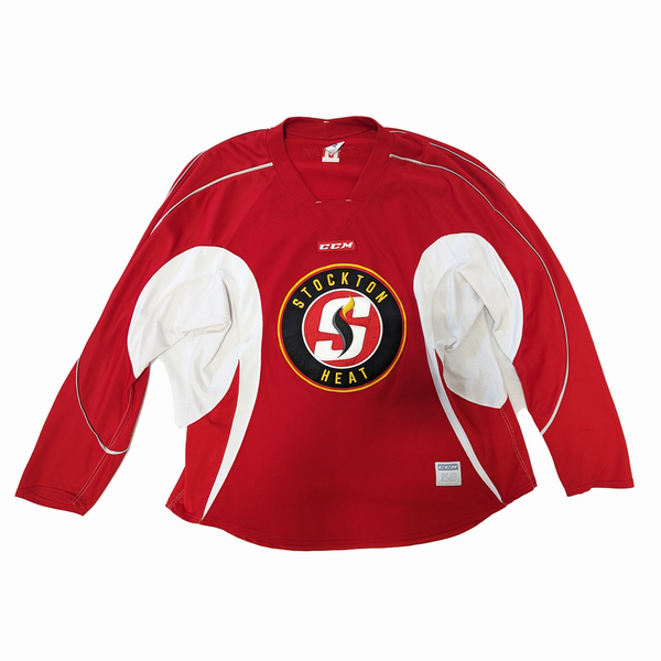 AHL - Used CCM Practice Jersey - Stockton Heat (Red)