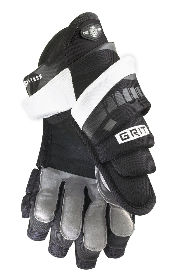 Grit Python G900.1 - Senior Hockey Glove (Black/White)