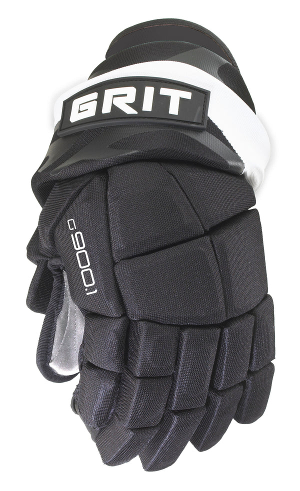 Grit Python G900.1 - Senior Hockey Glove (Black/White)