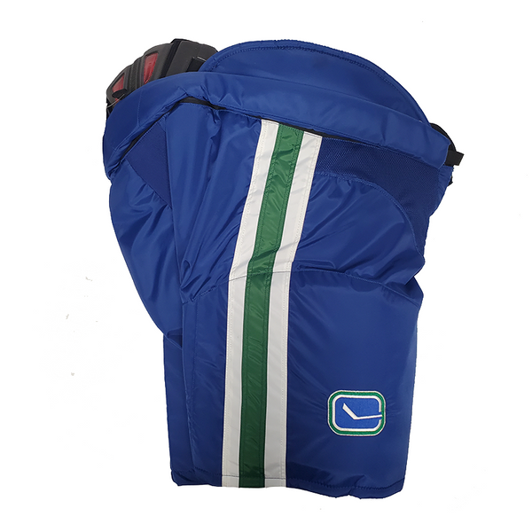 CCM HP45 - NHL Pro Stock Hockey Pants - Vancouver Canucks - (Green/White/Blue)