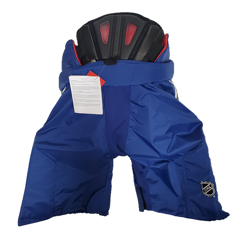 CCM HP45X Pro Stock Hockey Pants - Vancouver Canucks (NHL) - Green/White/Blue